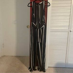 Impeccable Pig boutique striped jumpsuit with tie waist
